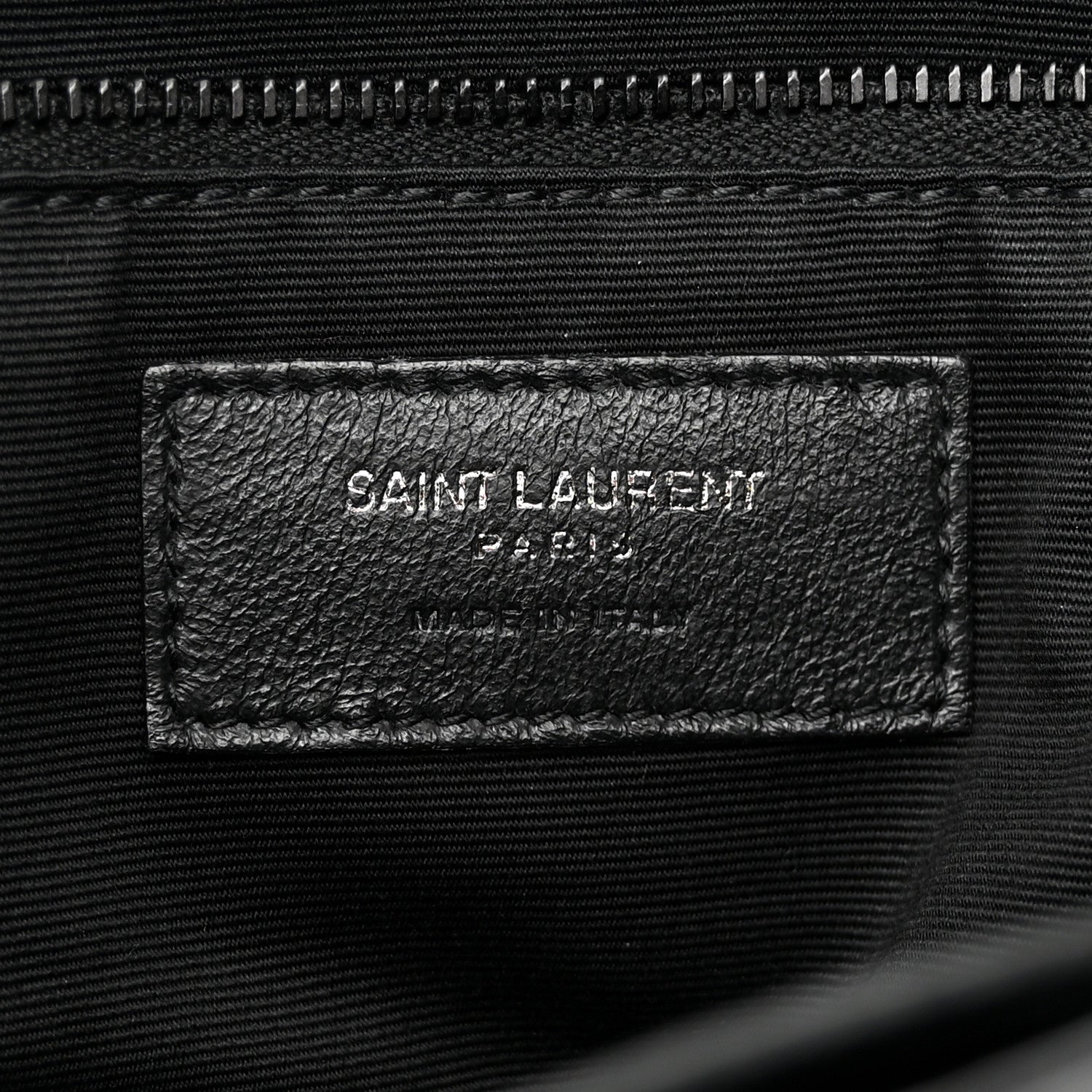 Saint Laurent Crocodile Embossed Lambskin Monogram Medium Niki Chain Satchel Black 7 of 12