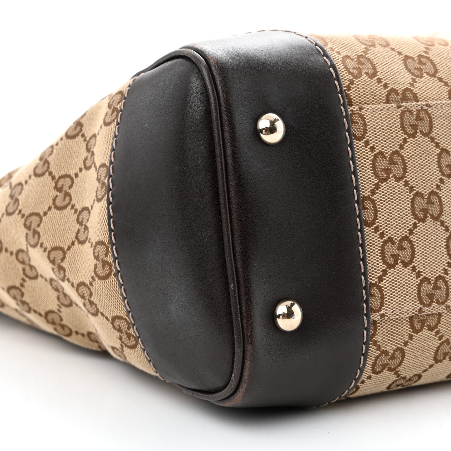 Monogram Web Medium Mayfair Tote Dark Brown