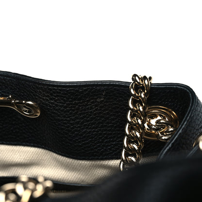 Gucci Pebbled Calfskin Medium Soho Chain Shoulder Bag Black 9 of 9