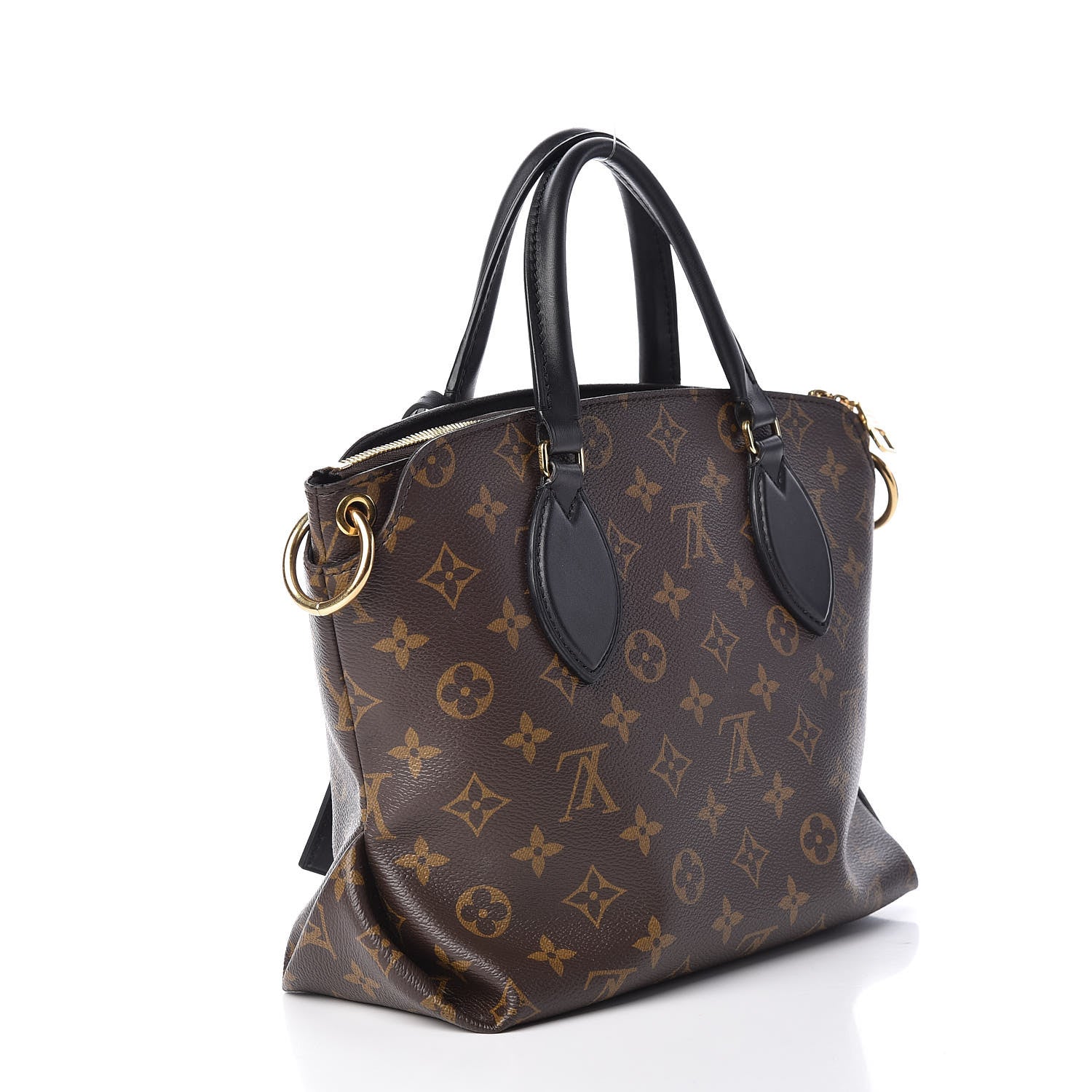 Louis Vuitton Monogram Flower Zipped Tote PM Black 3 of 14