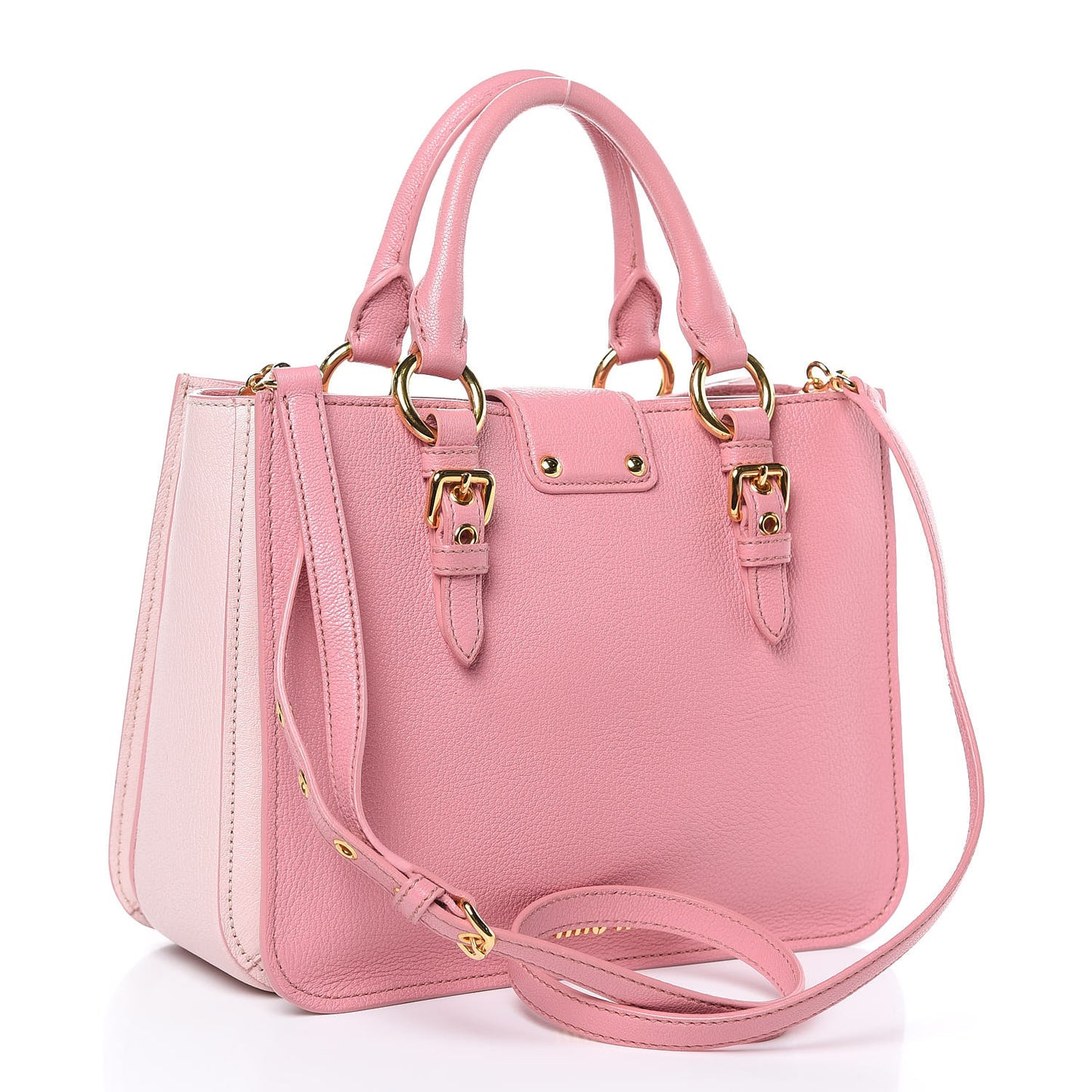 Goatskin Madras Shopping Tote Rosa Gemma