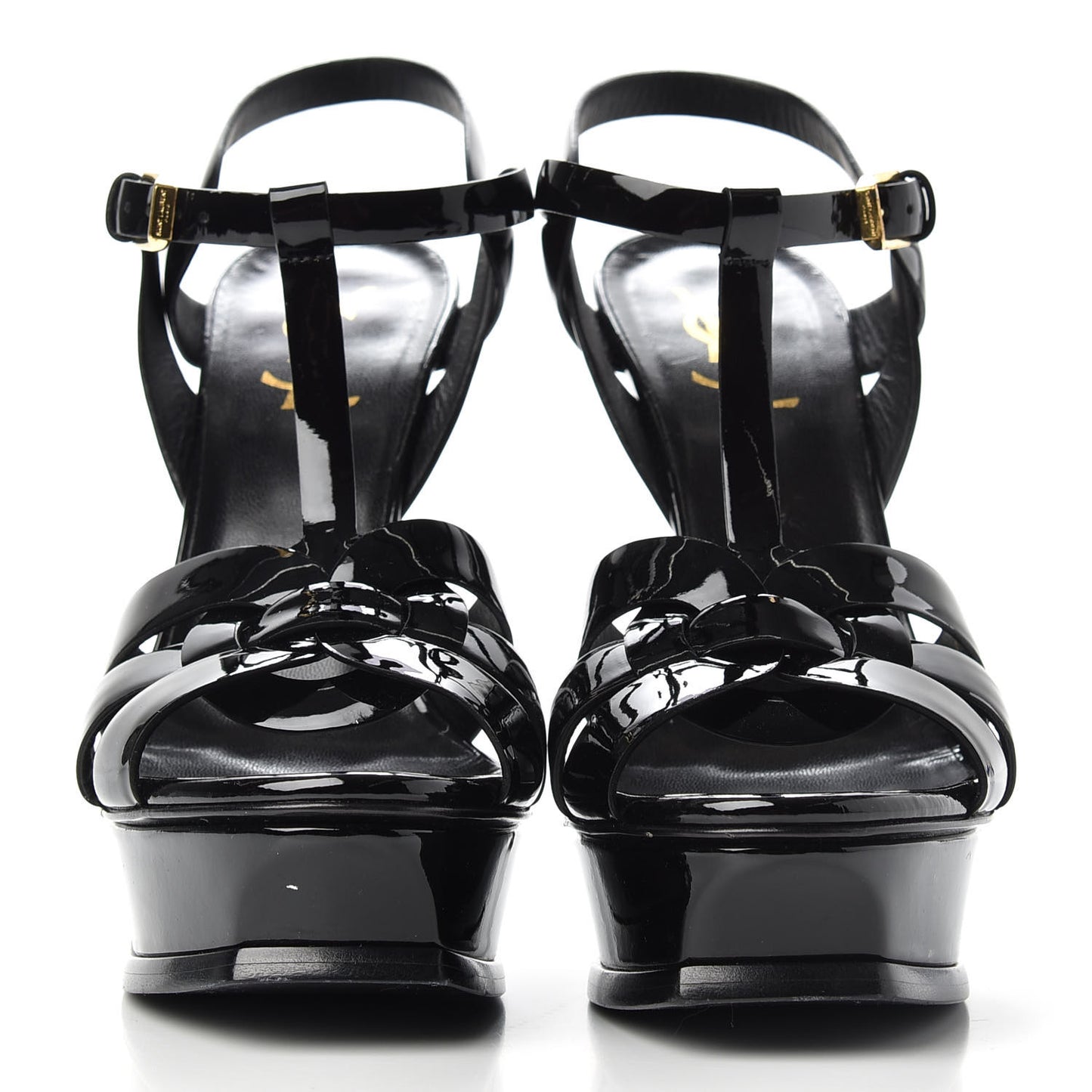 Patent Tribute 105 Platform Sandals 38.5 Black