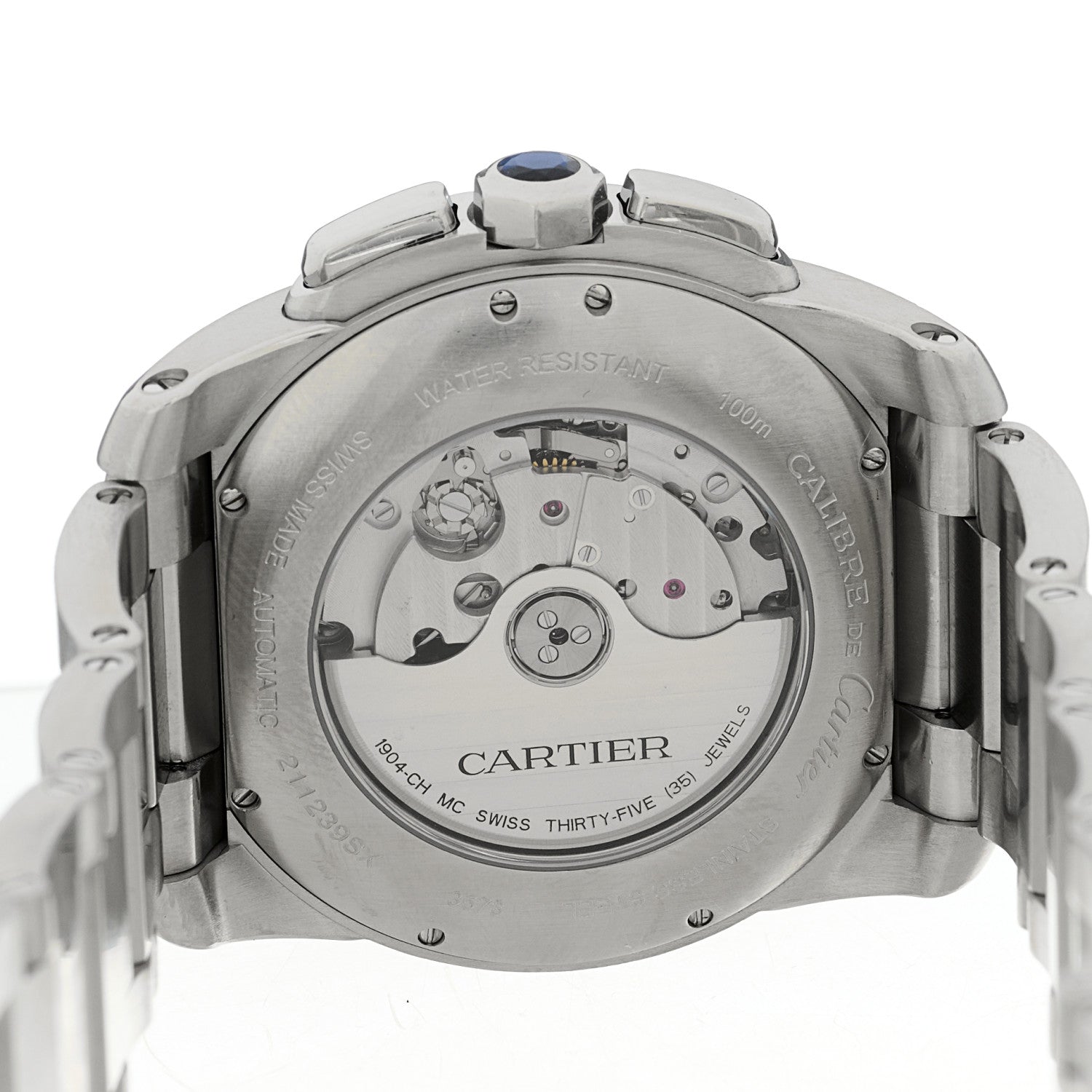 Cartier Stainless Steel 42mm Calibre de Cartier Chronograph Automatic Watch 4 of 4