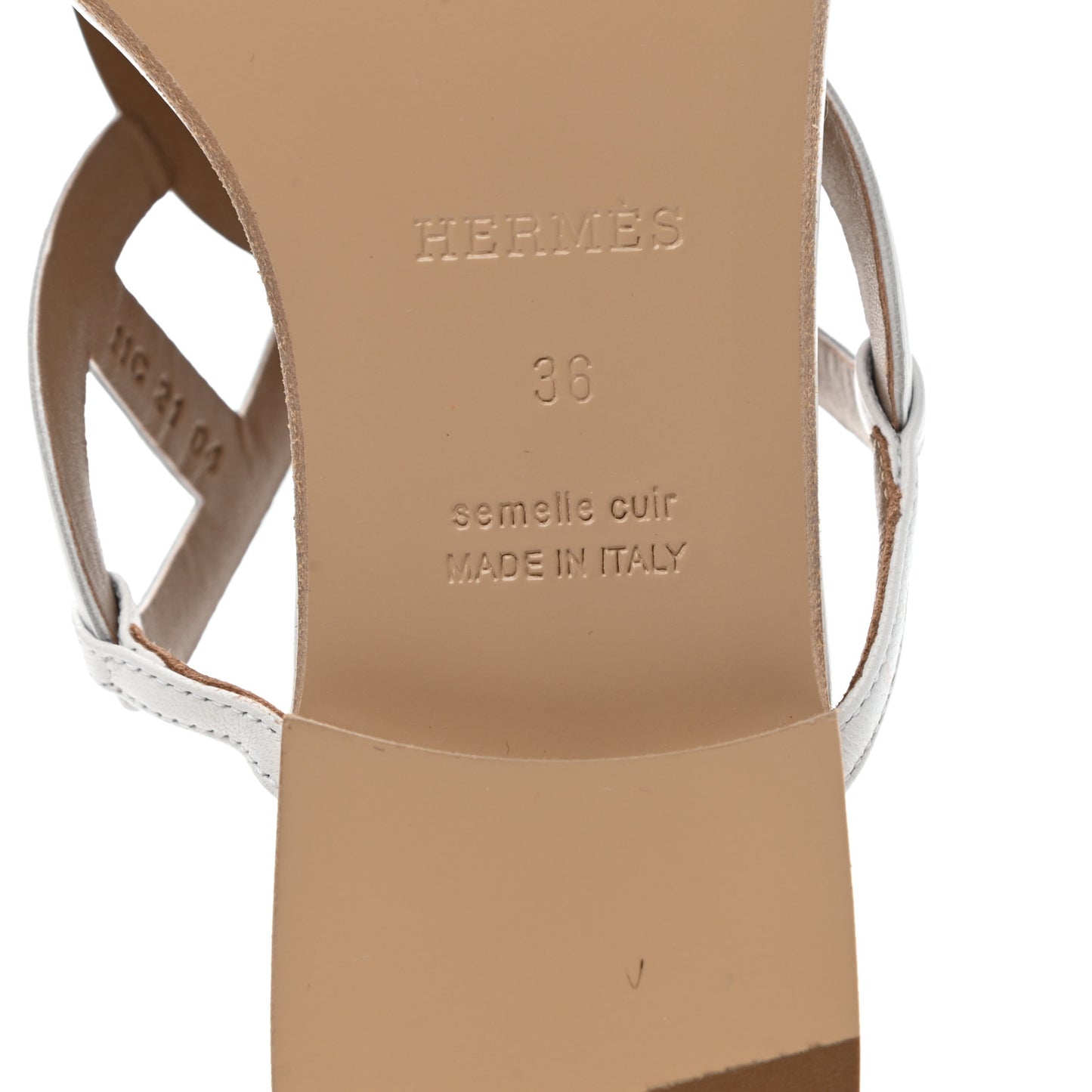 Nappa Womens Beach Sandals 36 White