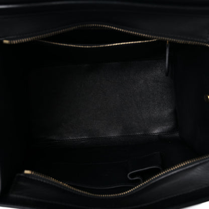 Celine Pony Hair Mini Tri-Color Luggage Glacier Red Black 4 of 14