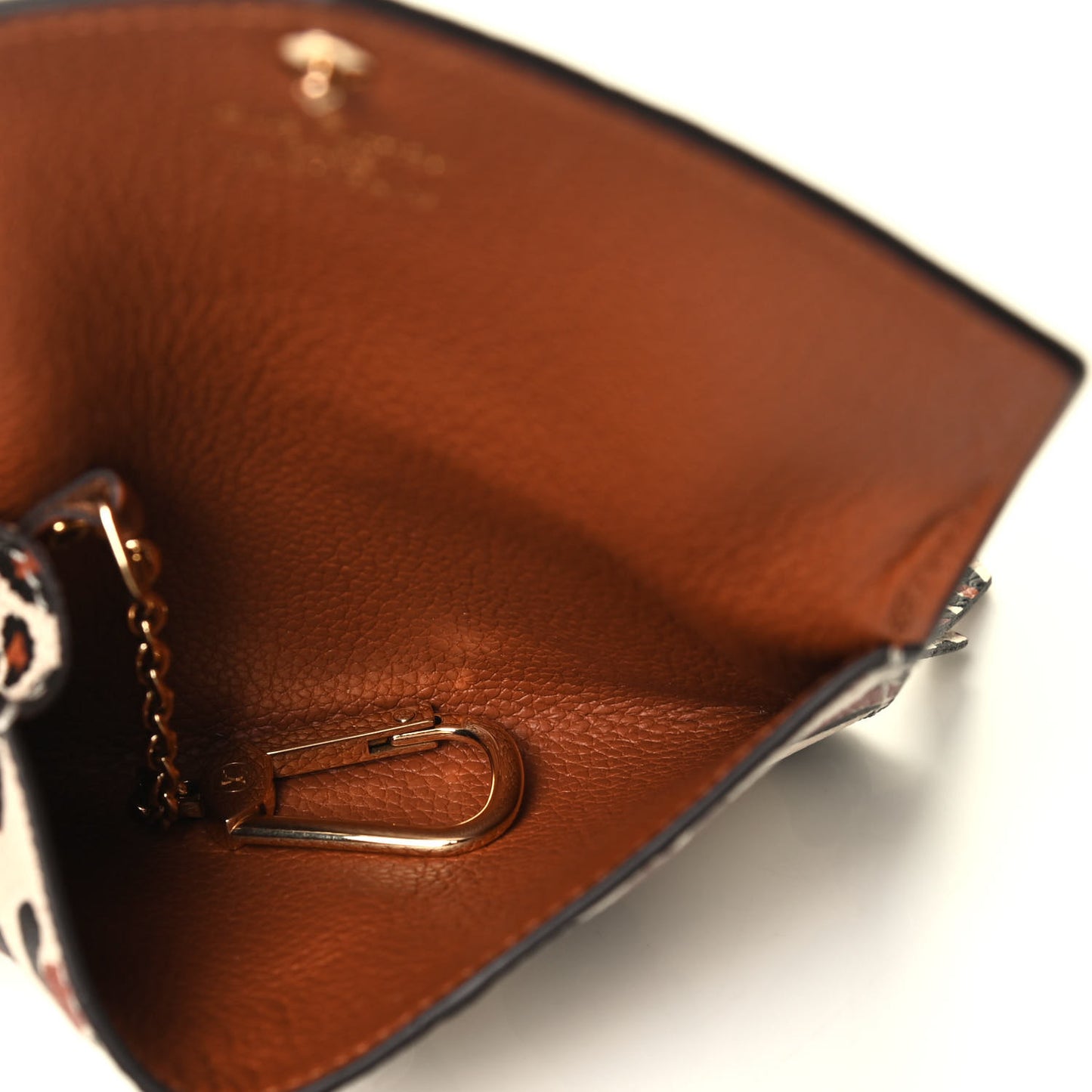 Empreinte Monogram Giant Wild At Heart Key Pouch Caramel