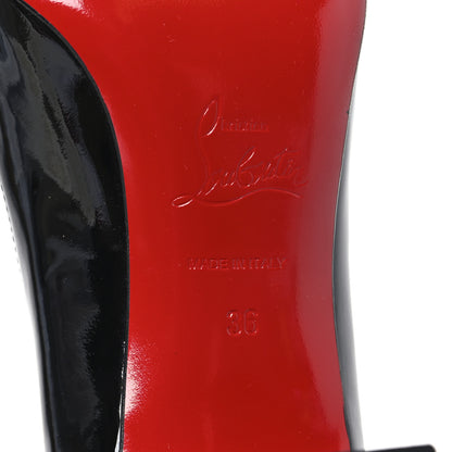 Christian Louboutin Patent Cadrilla 70 Pumps 36 Black 7 of 9