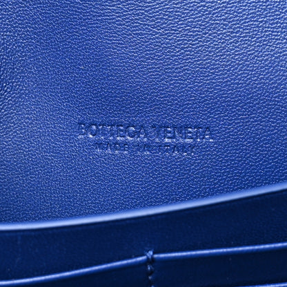 Bottega Veneta Suede Intrecciato Long Andiamo Top Handle Clutch Blue Royal 6 of 6
