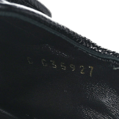 Chanel Grained Calfskin Velcro Dad Sandals 37 Black 6 of 8