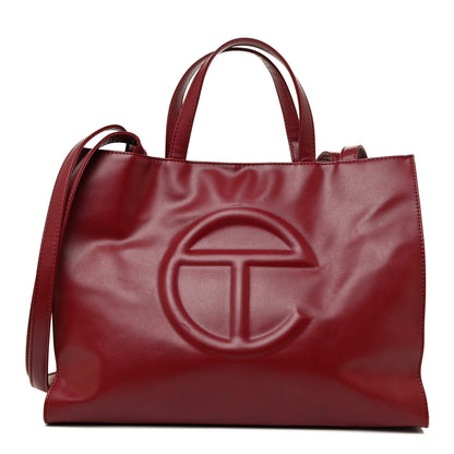 Telfar Vegan Leather Medium Shopping Bag Oxblood 1 of 19