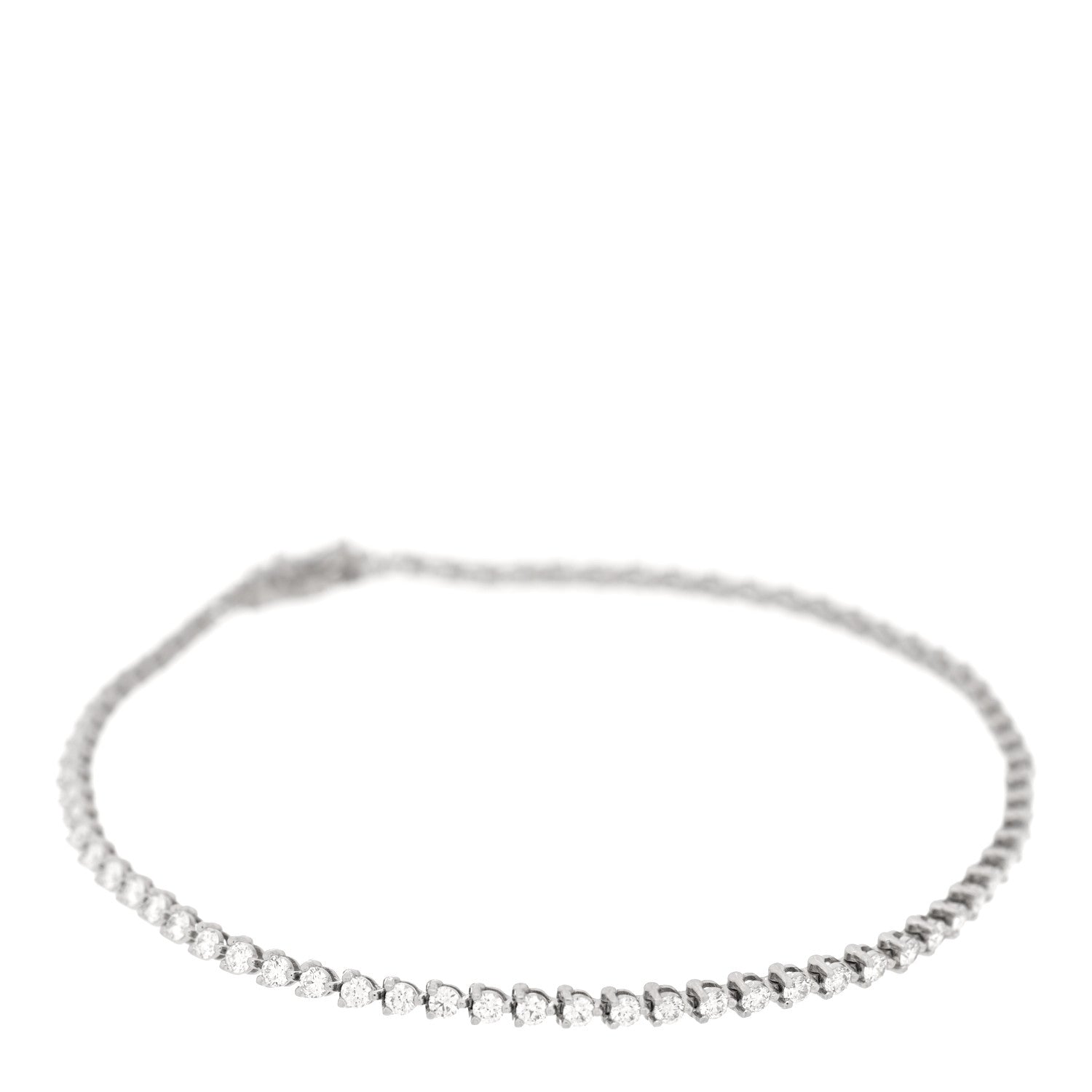 Tiffany Platinum Diamond 2.09ctw Victoria Tennis Bracelet 1 of 4
