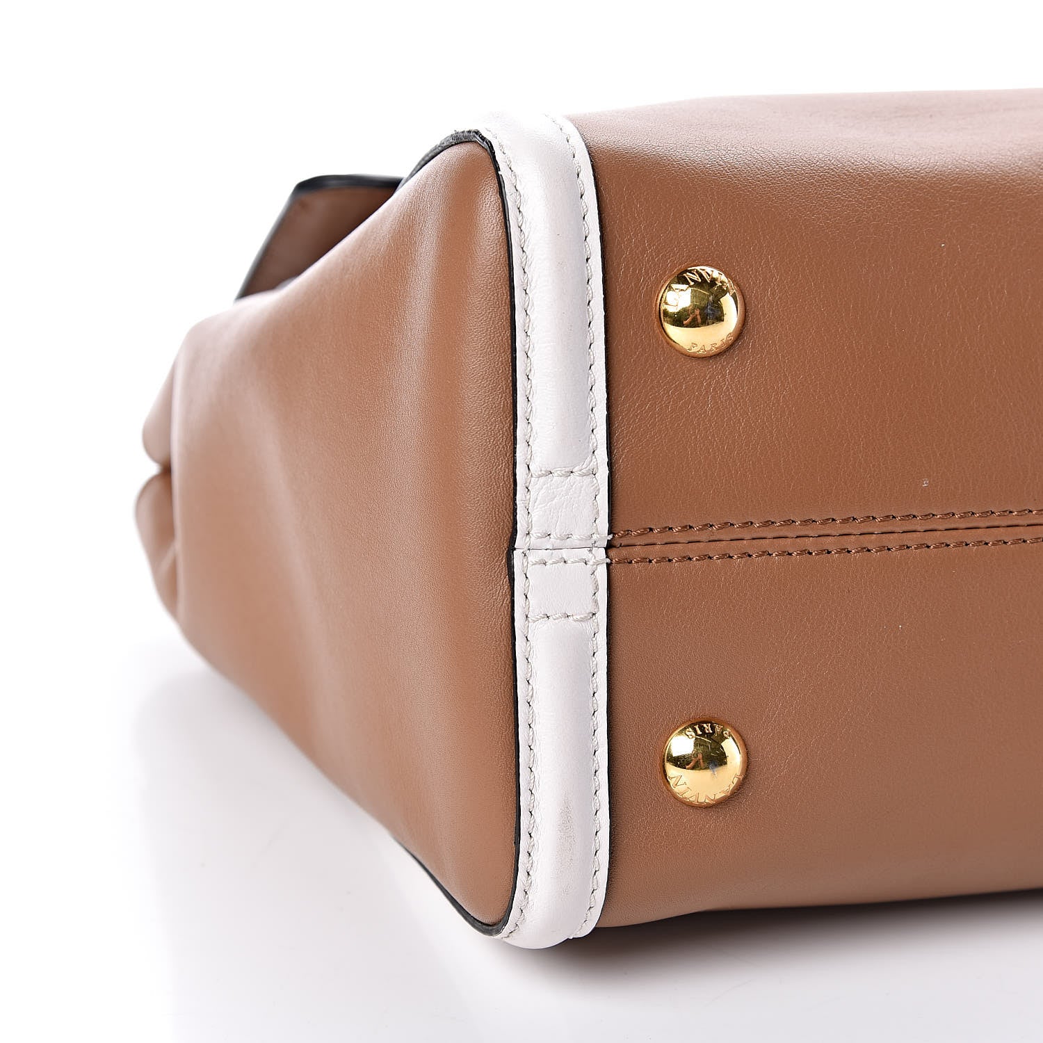 Lanvin Calfskin Small Jiji Top Handle Camel 8 of 11