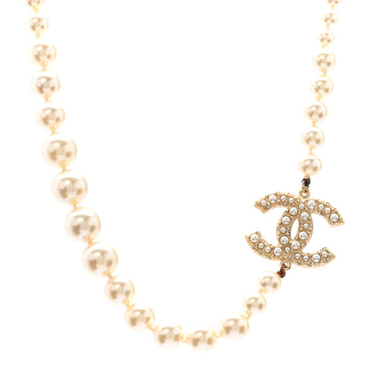 Chanel Pearl CC 100th Anniversary Necklace Light Gold 1 of 6