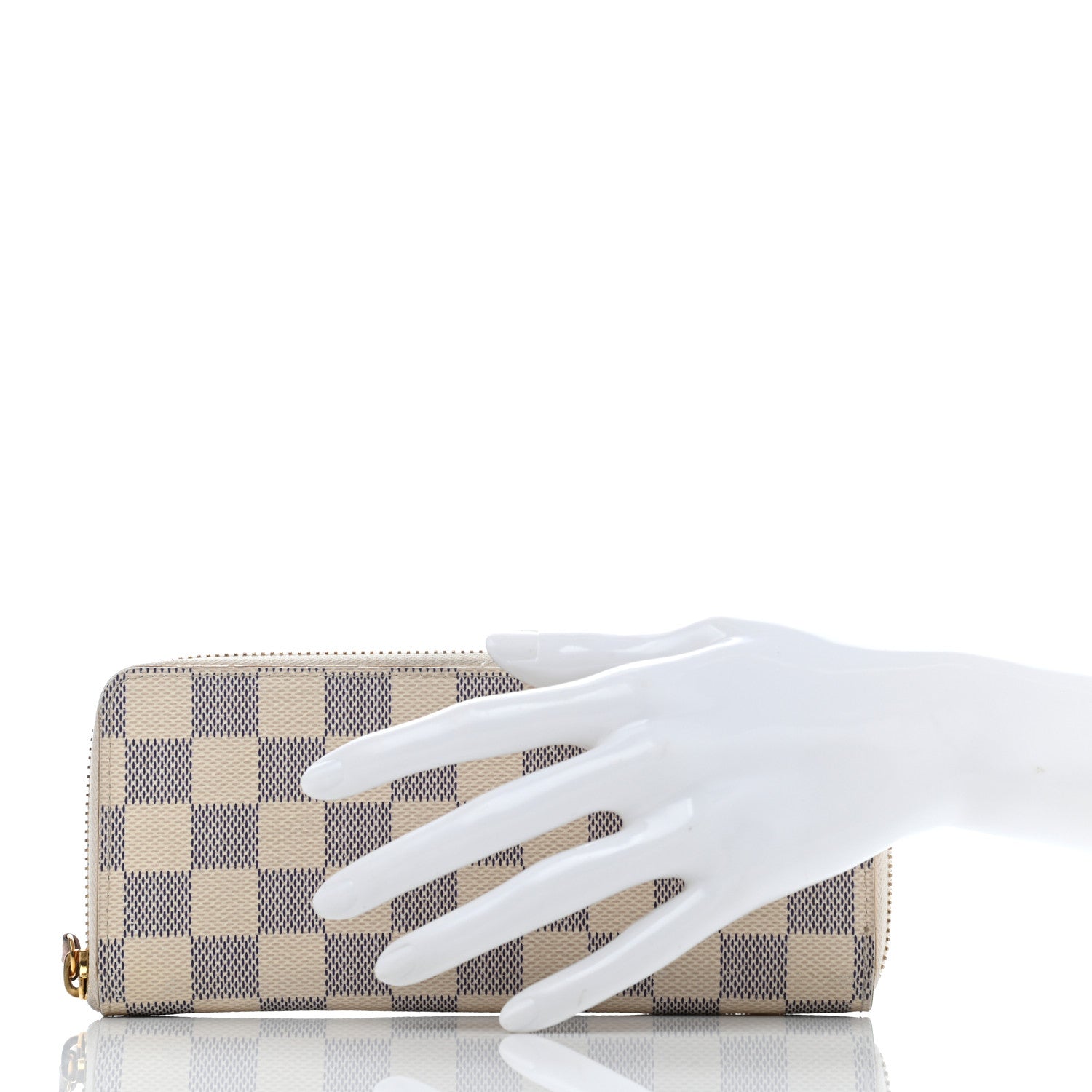 Louis Vuitton Damier Azur Clemence Wallet Rose Ballerine 2 of 11