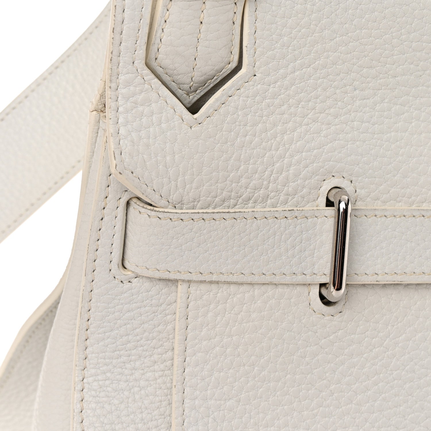 Hermes Taurillon Clemence Jypsiere 31 White 19 of 24