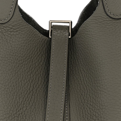 Hermes Taurillon Clemence Picotin Lock 18 PM Etain 8 of 10
