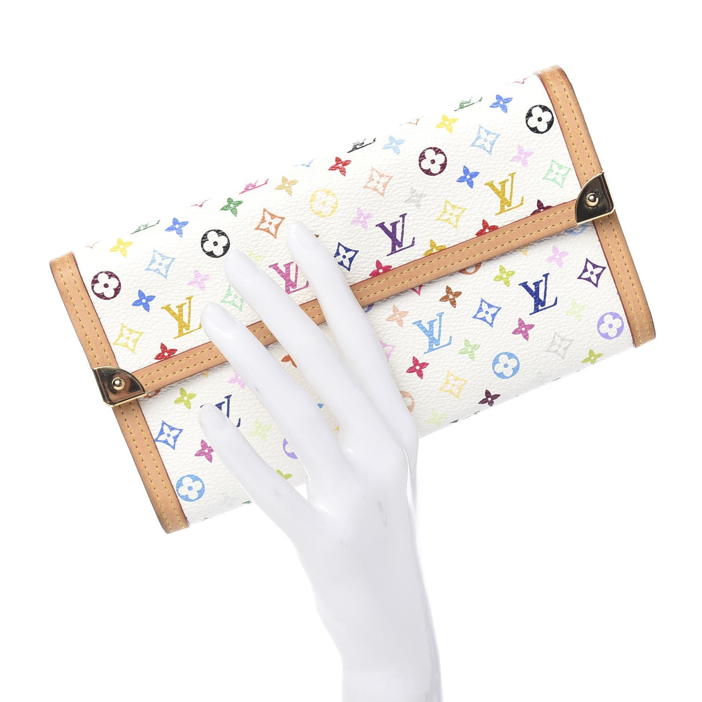 Monogram Multicolor Porte Tresor International Wallet White