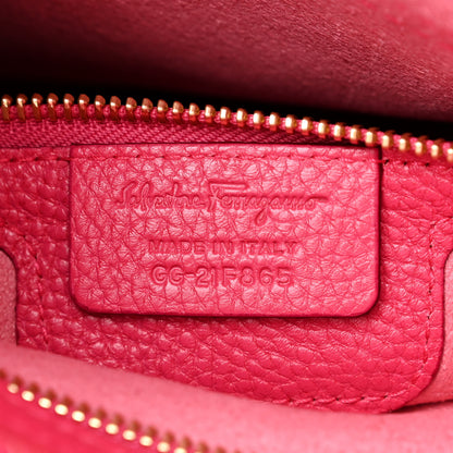 Salvatore Ferragamo Grained Calfskin Ally Hobo Pink 7 of 13