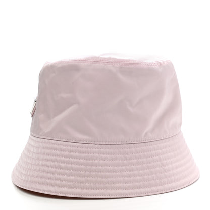 Prada Re-Nylon Metal Triangle Logo Womens Bucket Hat XL Alabastro 4 of 8