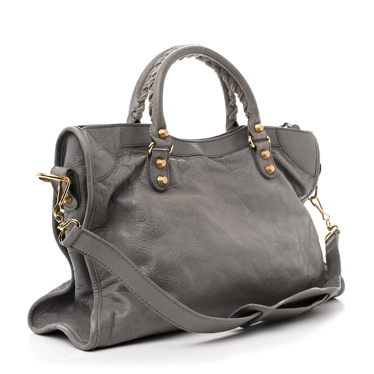 Agneau Giant 12 Gold Hardware City Gris Pyrite