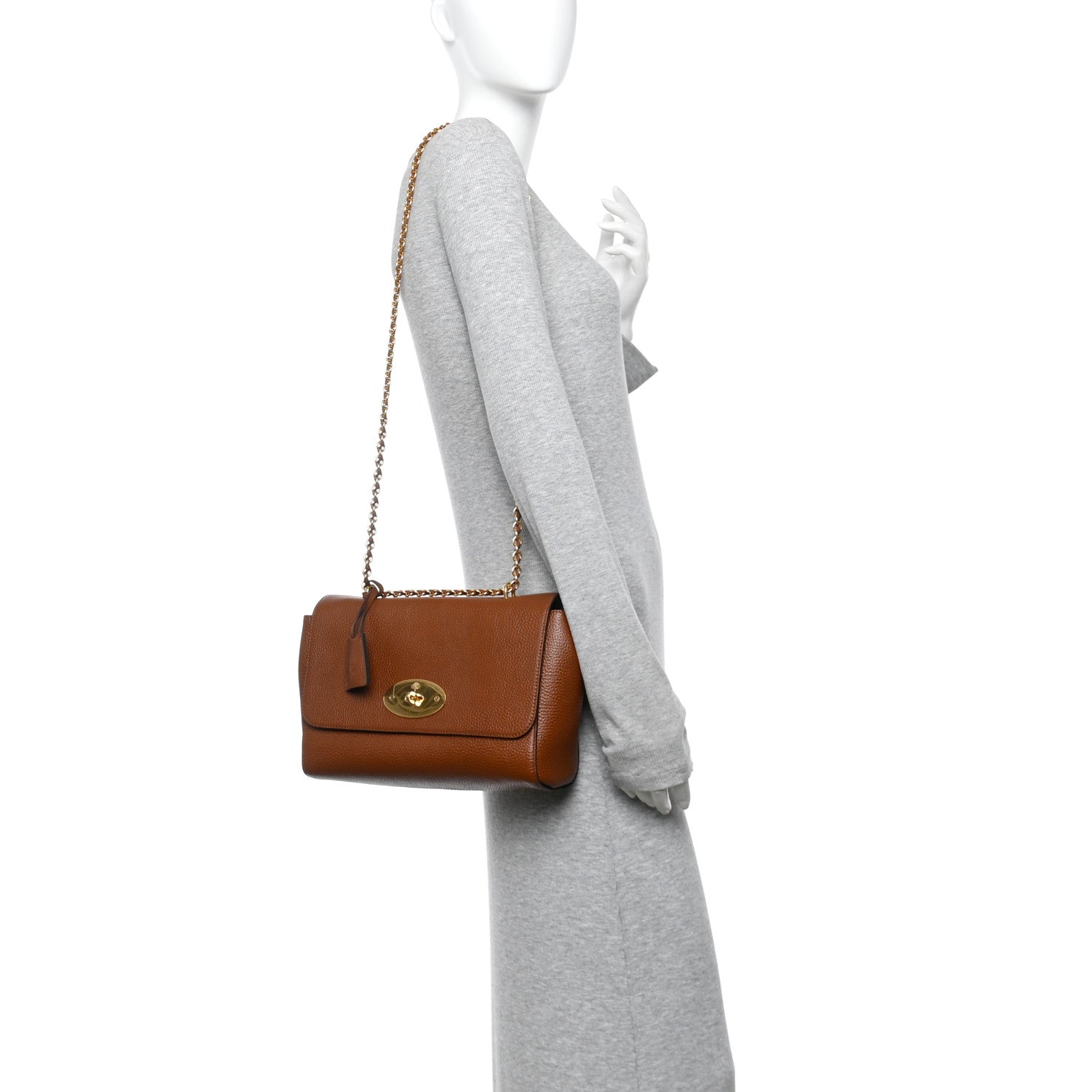 Mulberry Small Classic Grain Calfskin Medium Lily Flap Oak 2 of 10