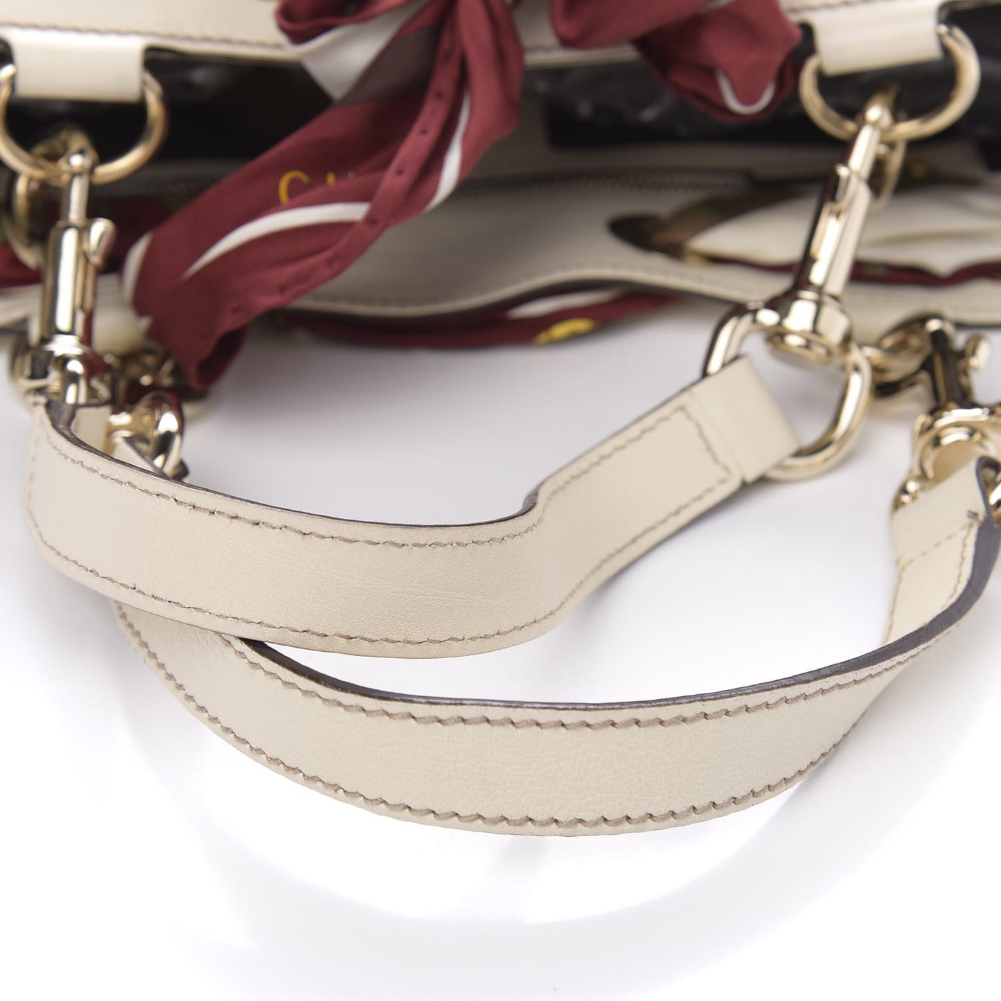 Monogram Medium Positano Tote Off White