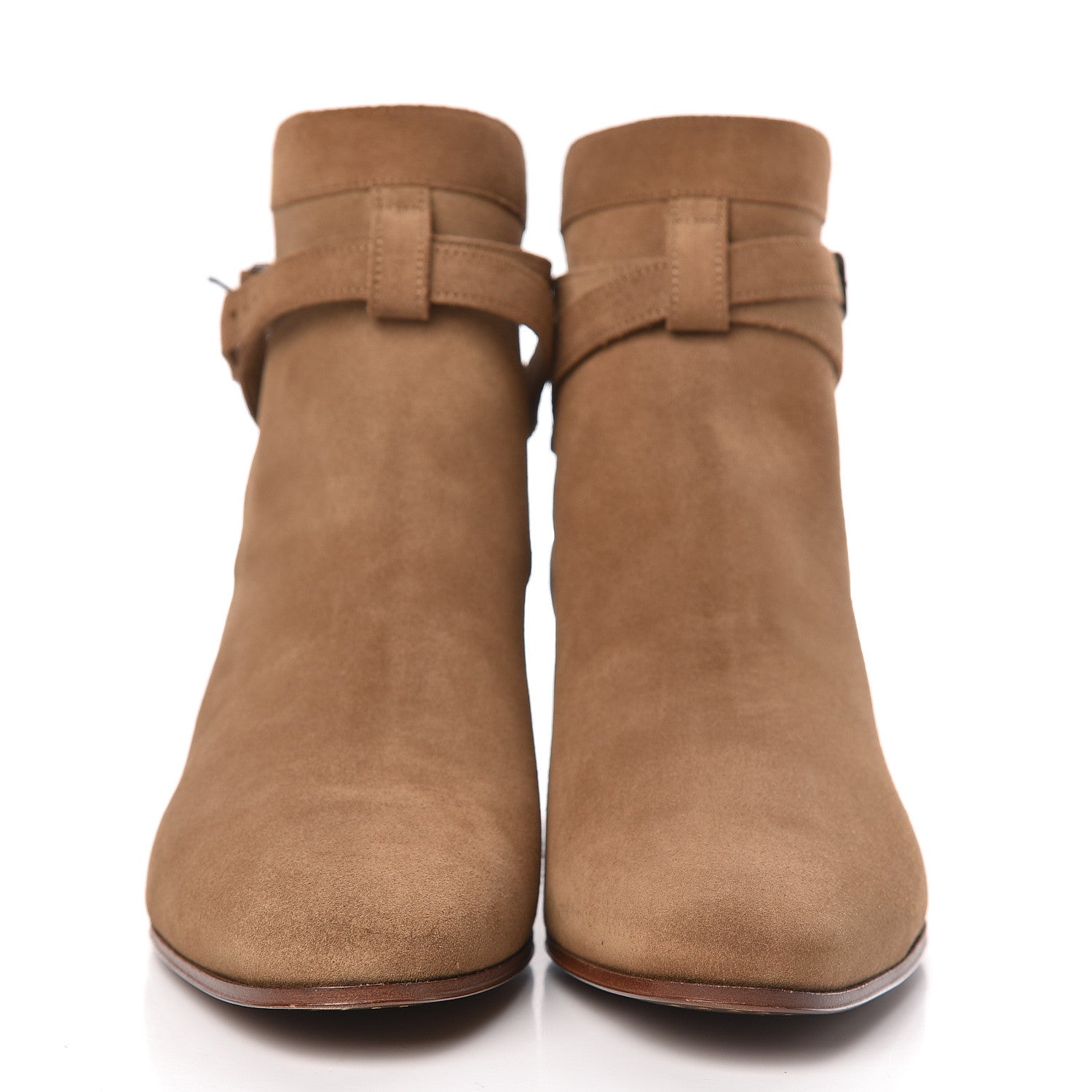Saint Laurent Suede Womens Blake Ankle Boots 41 New Sigaro 2 of 10