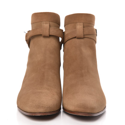 Saint Laurent Suede Womens Blake Ankle Boots 41 New Sigaro 2 of 10