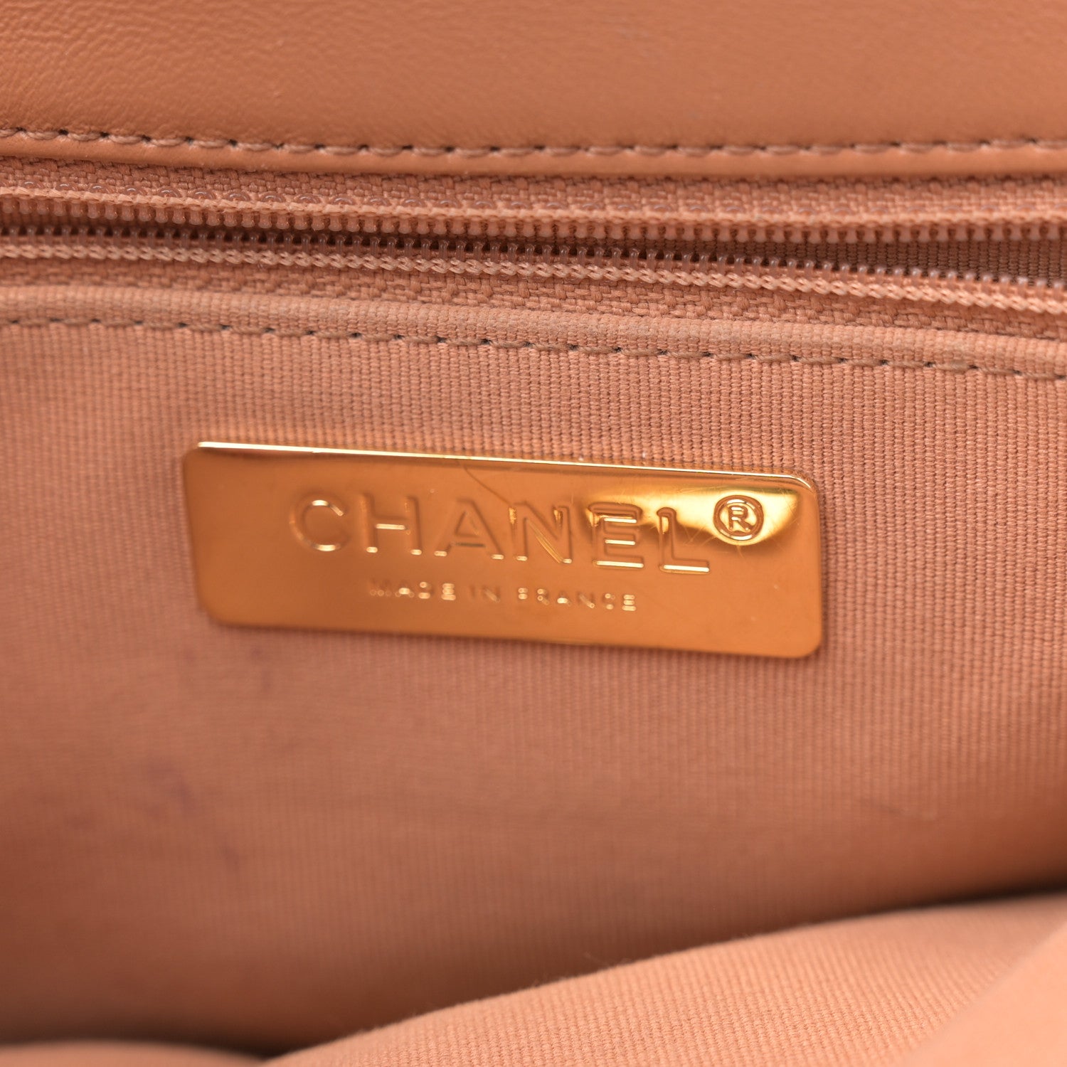 Chanel Lambskin Quilted Medium Chanel 19 Flap Brown 6 of 13