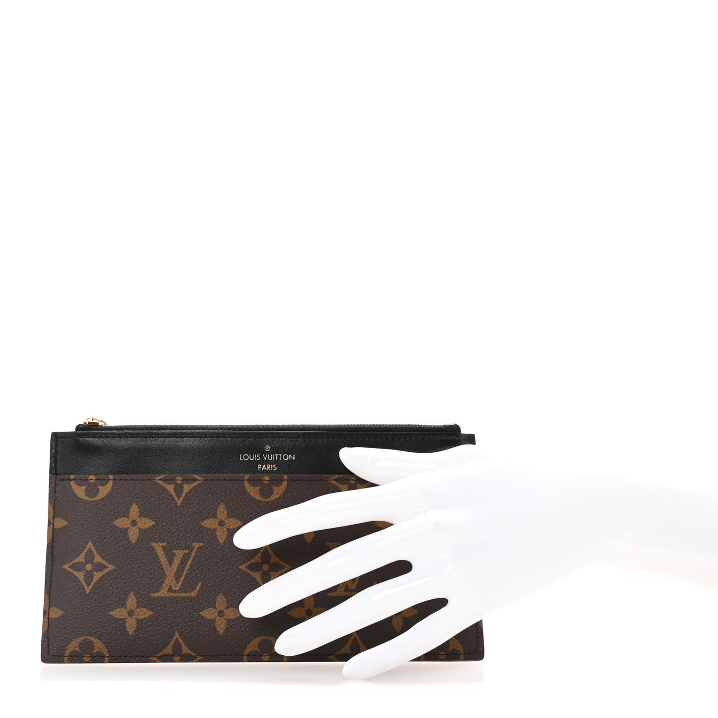 Monogram Slim Purse Black