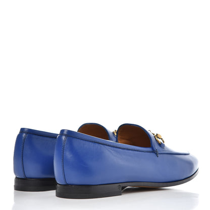 Gucci Malaga Kid Womens Jordaan Loafers 38 Electric Blue 4 of 8