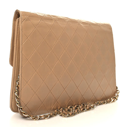 Chanel Lambskin Quilted Small Single Flap Beige Clair 3 of 14