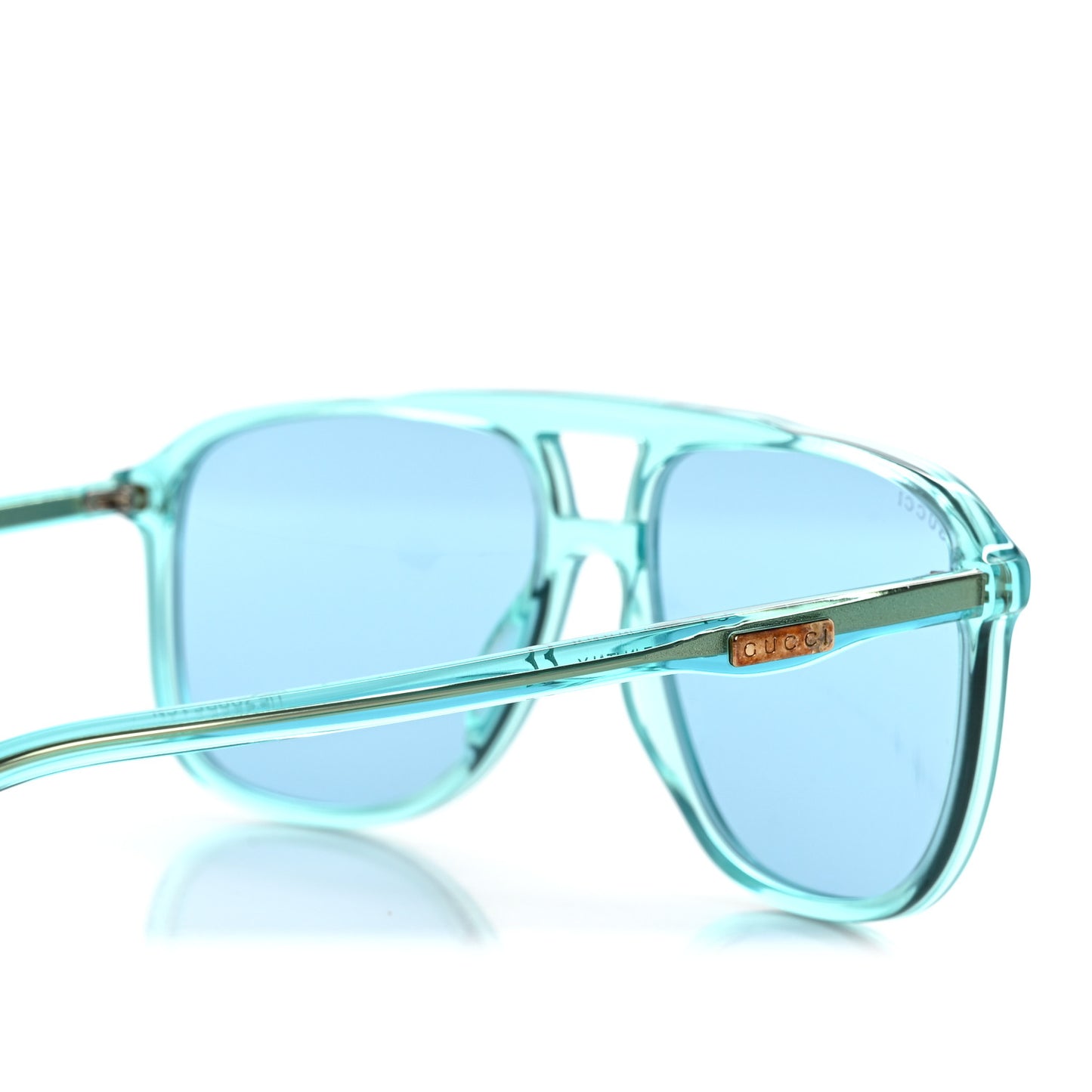Squared Aviator Sunglasses GG0262S Blue