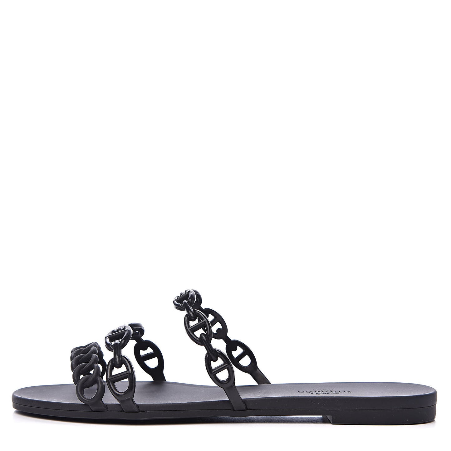 Rubber Chaine d'Ancre Rivage Sandals 37 Black
