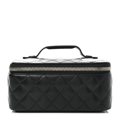 Chanel Lambskin Quilted Jewelry Case Black 1 of 10