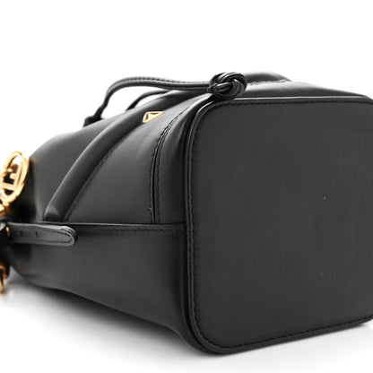 Fendi Vitello Century F is Fendi Eyebrow Monster Eyes Embossed Mini Mon Tresor Bucket Bag Black 9 of 11