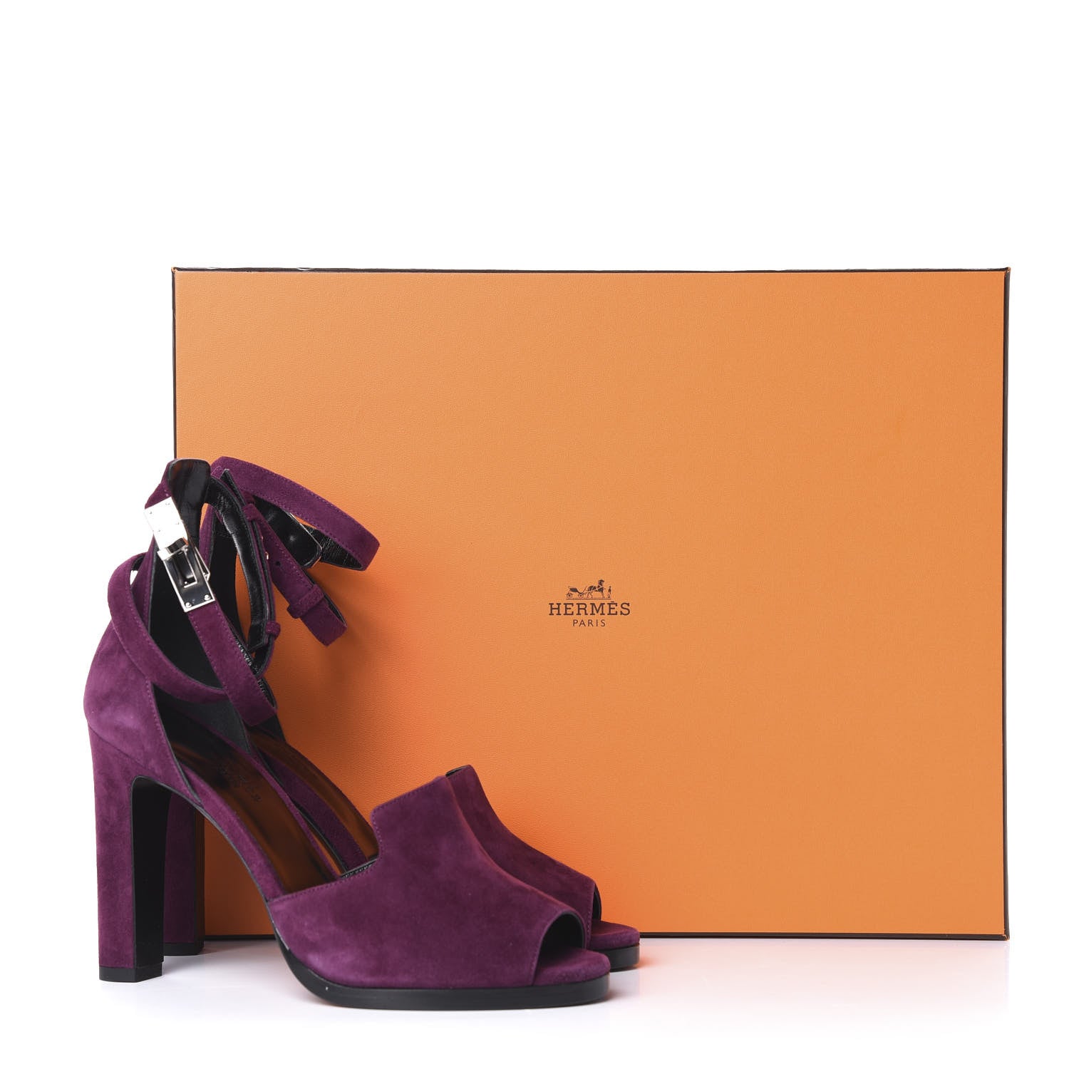 Hermes Suede Goatskin Nina Sandals 38 Lie De vin 10 of 10