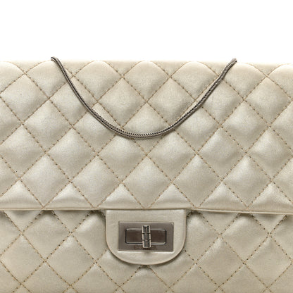 Chanel Metallic Lambskin Quilted Snake Chain 2.55 Reissue Flap Silver 5 of 11