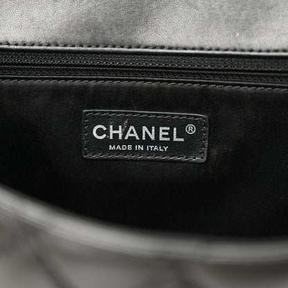 Chanel Lambskin Quilted Jumbo Easy Carry Flap Black 6 of 17