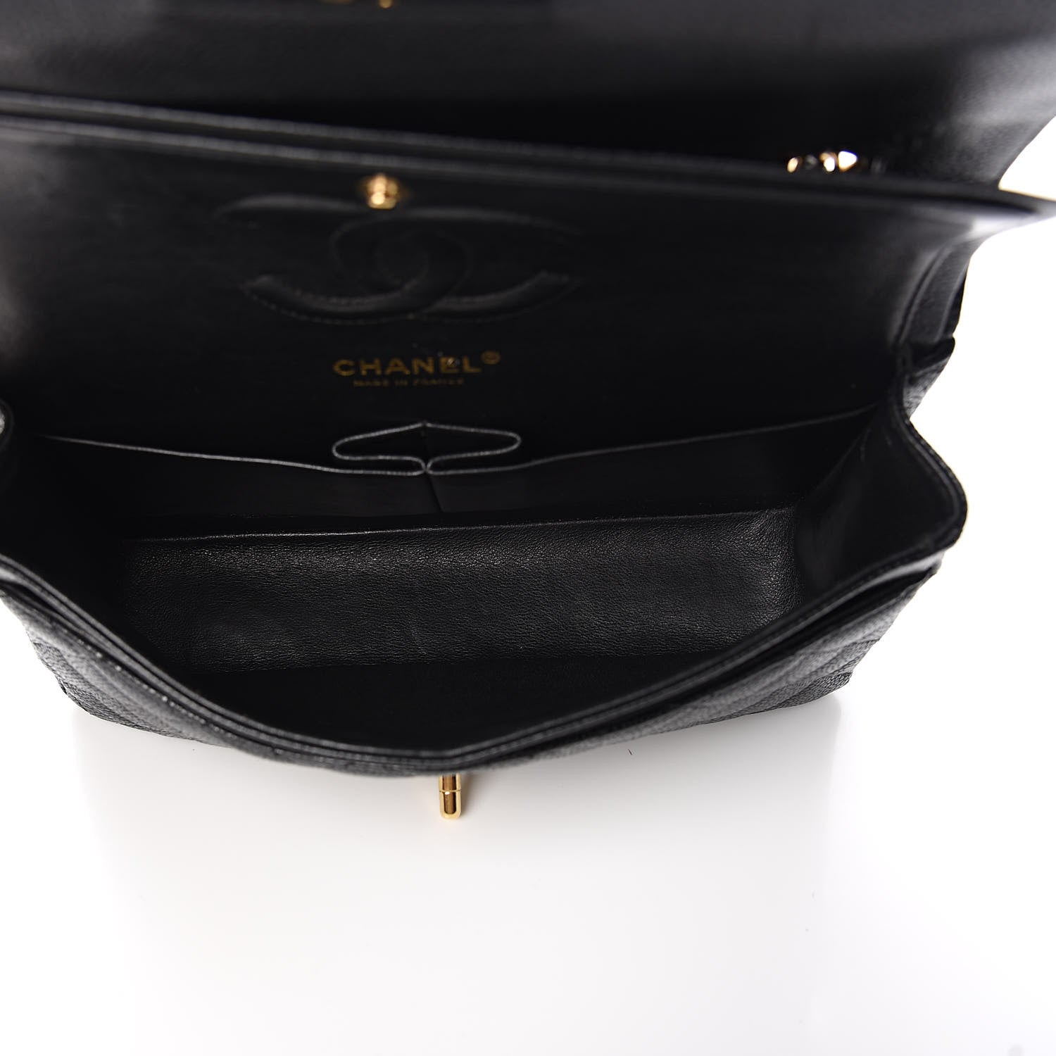 Chanel Caviar Quilted Medium Double Flap Black 5 of 10
