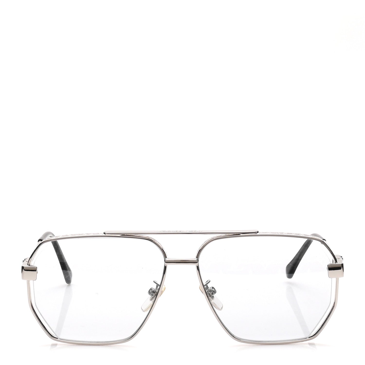 Louis Vuitton Metal LV Monogram Sunglasses Z1834U Silver 3 of 9