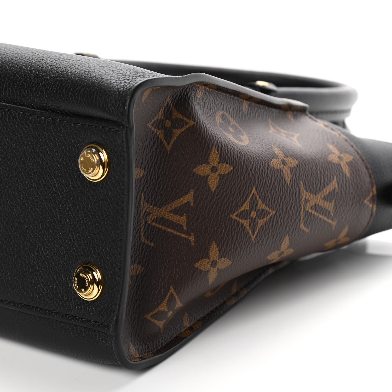 Louis Vuitton Calfskin Monogram On My Side PM Black 11 of 12