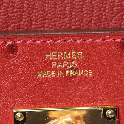 Hermes Ostrich Kelly Longue Wallet Rouge Vif 18 of 22