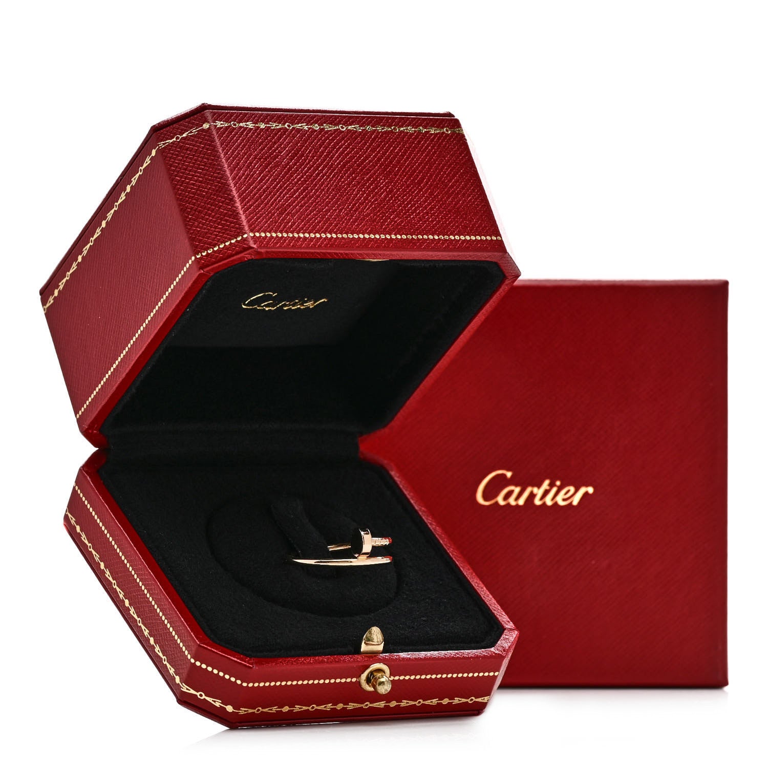 Cartier 18K Yellow Gold Small Juste Un Clou Ring 55 7.25 6 of 6