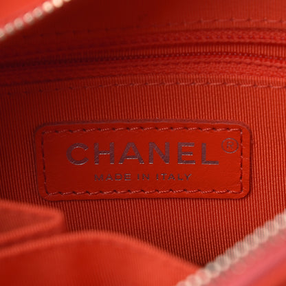 Chanel Aged Calfskin Quilted Small Gabrielle Hobo Red 7 of 12