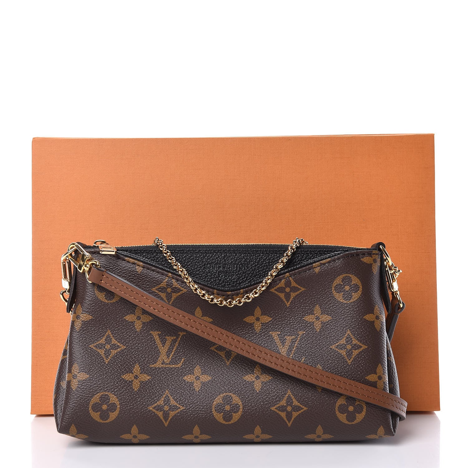 Louis Vuitton Monogram Pallas Clutch Black 11 of 11