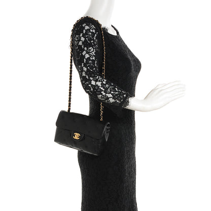 Chanel Lambskin Stitched Mini Flap Black 2 of 8