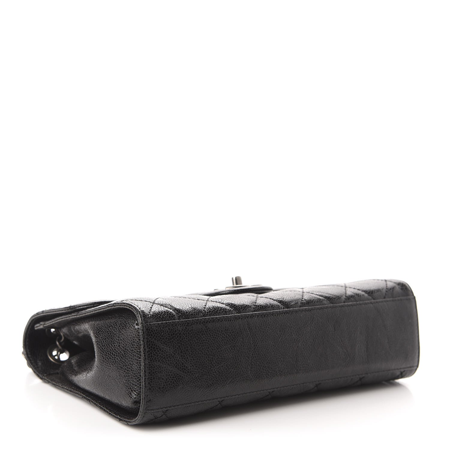 Chanel Crumpled Grained Calfskin Medium CC Crave Flap Black 3 of 10