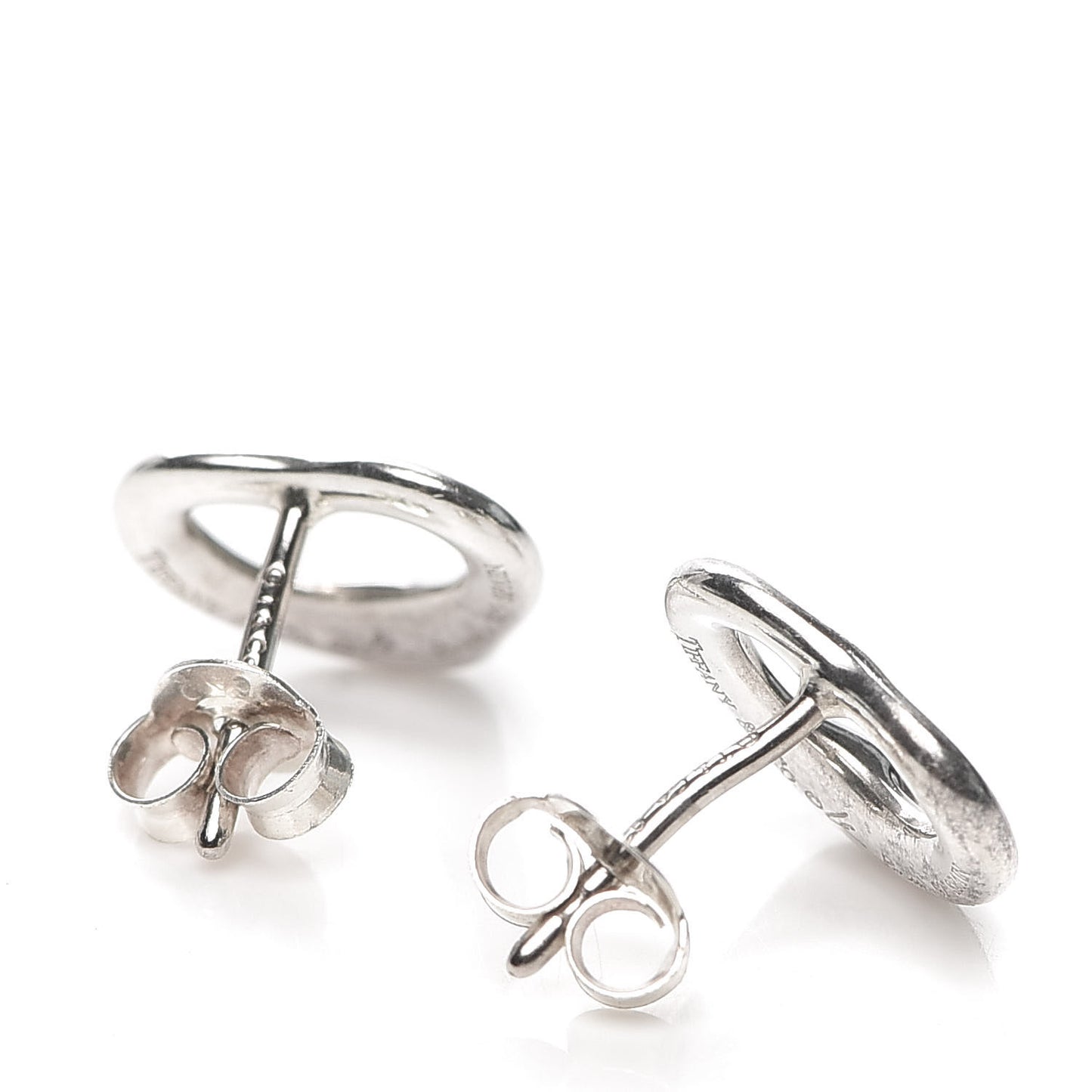 Sterling Silver 11mm Elsa Peretti Open Heart Earrings
