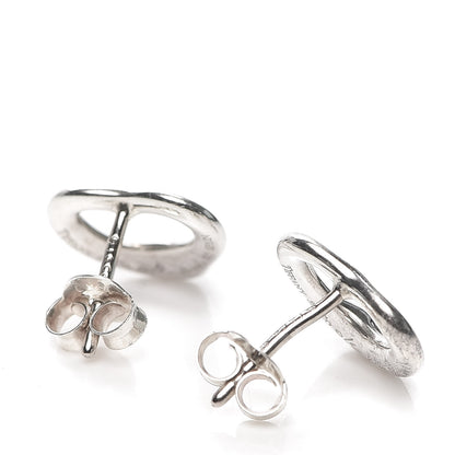 Tiffany Sterling Silver 11mm Elsa Peretti Open Heart Earrings 3 of 5